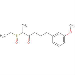 57816-05-4  3-Hexanone, 2-(ethylsulfinyl)-6-(3-methoxyphenyl)-