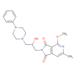 578742-19-5  1H-Pyrrolo[3,4-c]pyridine-1,3(2H)-dione,2-[2-hydroxy-3-(4-phenyl-1-piperazinyl)propyl]-4-methoxy-6-methyl-
