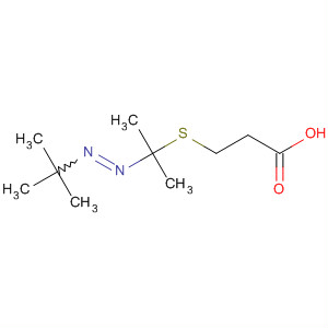 57909-54-3  Asid propanoik, 3-[[1-[(1,1-dimethylethyl)azo]-1-methylethyl]thio]-
