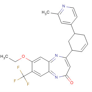 579481-79-1  2H-1,5-Benzodiazepin-2-one,7-ethoxy-1,3-dihydro-4-[3-(2-methyl-4-pyridinyl)phenyl]-8-(trifluoromethyl)-