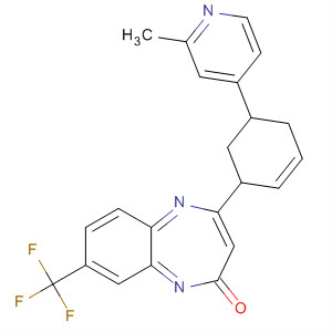 579481-91-7  2H-1,5-Benzodiazepin-2-one,1,3-dihydro-4-[3-(2-methyl-4-pyridinyl)phenyl]-8-(trifluoromethyl)-