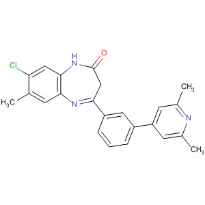 579482-28-3  2H-1,5-Benzodiazepin-2-one,8-chloro-4-[3-(2,6-dimethyl-4-pyridinyl)phenyl]-1,3-dihydro-7-methyl-