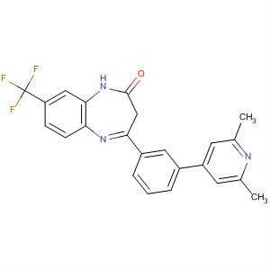 579482-32-9  2H-1,5-Benzodiazepin-2-one,4-[3-(2,6-dimethyl-4-pyridinyl)phenyl]-1,3-dihydro-8-(trifluoromethyl)-