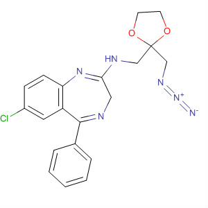 57963-28-7  3H-1,4-Benzodiazepin-2-amine,N-[[2-(azidomethyl)-1,3-dioxolan-2-yl]methyl]-7-chloro-5-phenyl-