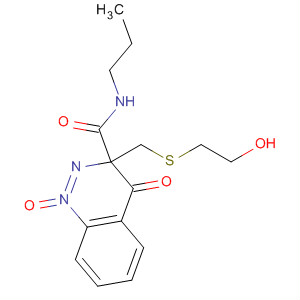 57990-09-7  2-Quinoxalinecarboxamide, 3-[[(2-hydroxyethyl)thio]methyl]-N-propyl-,1,4-dioxide