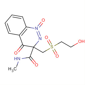 57990-13-3  2-Quinoxalinecarboxamide,3-[[(2-hydroxyethyl)sulfonyl]methyl]-N-methyl-, 1,4-dioxide