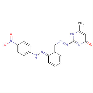 58010-83-6  4(1H)-Pyrimidinone,6-methyl-2-[[[(4-nitrophenyl)hydrazono]phenylmethyl]azo]-