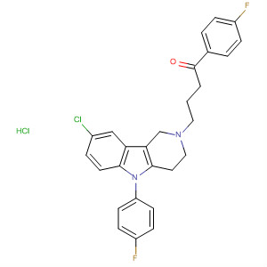 58038-86-1  1-Butanone,4-[8-chloro-5-(4-fluorophenyl)-1,3,4,5-tetrahydro-2H-pyrido[4,3-b]indol-2-yl]-1-(4-fluorophenyl)-, monohydrochloride