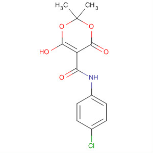 58092-79-8  4H-1,3-Dioxin-5-carboxamide,N-(4-chlorophenyl)-6-hydroxy-2,2-dimethyl-4-oxo- 58092-79-8  4H-1,3-Dioxin-5-carboxamide,N-(4-chlorophenyl)-6-hydroxy-2,2-dimethyl-4-oxo-