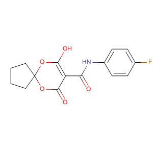 58092-89-0  6,10-Dioxaspiro[4.5]dec-7-ene-8-carboxamide,N-(4-fluorophenyl)-7-hydroxy-9-oxo-