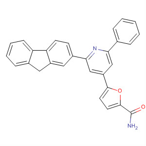 581072-73-3  2-Furancarboxamide, 5-[2-(9H-fluoren-2-yl)-6-phenyl-4-pyridinyl]-