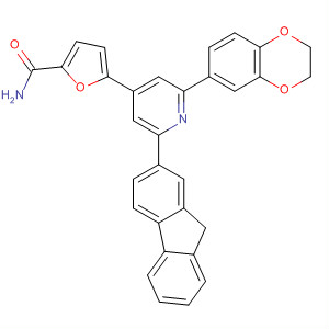 581072-83-5  2-Furancarboxamide,5-[2-(2,3-dihydro-1,4-benzodioxin-6-yl)-6-(9H-fluoren-2-yl)-4-pyridinyl]-