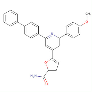 581073-13-4  2-Furancarboxamide,5-[2-[1,1'-biphenyl]-4-yl-6-(4-methoxyphenyl)-4-pyridinyl]-