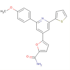 581073-22-5  2-Furancarboxamide, 5-[2-(4-methoxyphenyl)-6-(2-thienyl)-4-pyridinyl]-