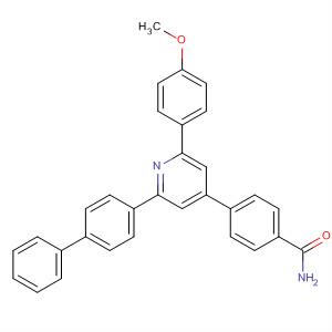 581073-75-8  Benzamide, 4-[2-[1,1'-biphenyl]-4-yl-6-(4-methoxyphenyl)-4-pyridinyl]-