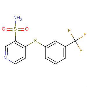 58155-47-8  3-Pyridinesulfonamide, 4-[[3-(trifluoromethyl)phenyl]thio]-