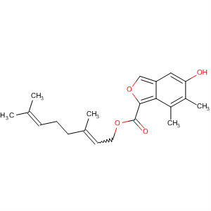 581807-47-8  2-Benzofurancarboxylic acid, 5-hydroxy-6,7-dimethyl-,3,7-dimethyl-2,6-octadienyl ester