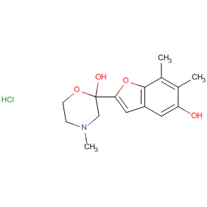 581807-67-2  2-Morpholinol, 2-(5-hydroxy-6,7-dimethyl-2-benzofuranyl)-4-methyl-,hydrochloride