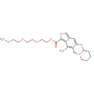 581807-71-8  2-Benzofurancarboxylic acid,6,7-dimethyl-5-[(tetrahydro-2H-pyran-2-yl)oxy]-,2-[2-(2-methoxyethoxy)ethoxy]ethyl ester