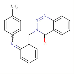 58217-21-3  1,2,3-Benzotriazin-4(3H)-one, 3-[[(4-methylphenyl)imino]phenylmethyl]-