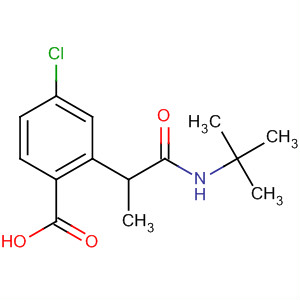 58231-17-7  Benzoic acid,4-chloro-2-[2-[(1,1-dimethylethyl)amino]-1-methyl-2-oxoethyl]-