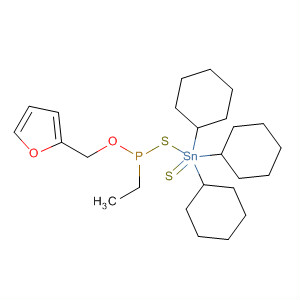 58262-48-9  4-Oxa-2-thia-3-phospha-1-stannapentane,1,1,1-tricyclohexyl-3-ethyl-5-(2-furanyl)-, 3-sulfide 58262-48-9  4-Oxa-2-thia-3-phospha-1-stannapentane,1,1,1-tricyclohexyl-3-ethyl-5-(2-furanyl)-, 3-sulfide