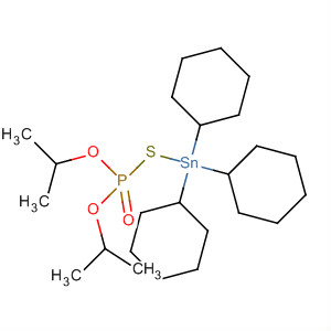 58280-50-5  4-Oxa-2-thia-3-phospha-1-stannahexane,1,1,1-tricyclohexyl-5-methyl-3-(1-methylethoxy)-, 3-oxide 58280-50-5  4-Oxa-2-thia-3-phospha-1-stannahexane,1,1,1-tricyclohexyl-5-methyl-3-(1-methylethoxy)-, 3-oxide