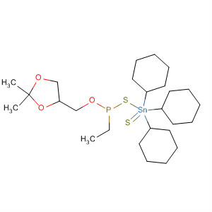 58280-51-6  4-Oxa-2-thia-3-phospha-1-stannapentane,1,1,1-tricyclohexyl-5-(2,2-dimethyl-1,3-dioxolan-4-yl)-3-ethyl-, 3-sulfide 58280-51-6  4-Oxa-2-thia-3-phospha-1-stannapentane,1,1,1-tricyclohexyl-5-(2,2-dimethyl-1,3-dioxolan-4-yl)-3-ethyl-, 3-sulfide