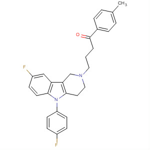 58296-74-5  1-Butanone,4-[8-fluoro-5-(4-fluorophenyl)-1,3,4,5-tetrahydro-2H-pyrido[4,3-b]indol-2-yl]-1-(4-methylphenyl)-