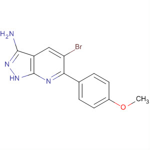 583039-76-3  1H-Pyrazolo[3,4-b]pyridin-3-amine, 5-bromo-6-(4-methoxyphenyl)-