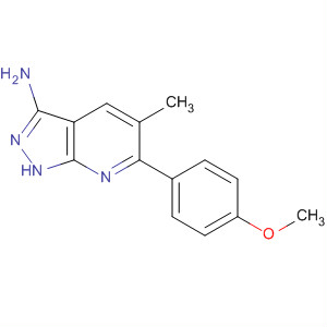 583039-80-9  1H-Pyrazolo[3,4-b]pyridin-3-amine, 6-(4-methoxyphenyl)-5-methyl-