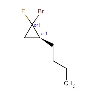 58413-57-3  Cyclopropane, 1-bromo-2-butyl-1-fluoro-, cis-