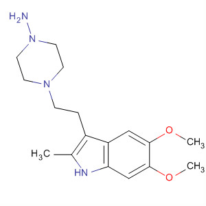 58434-13-2  1-Piperazinamine, 4-[2-(5,6-dimethoxy-2-methyl-1H-indol-3-yl)ethyl]-