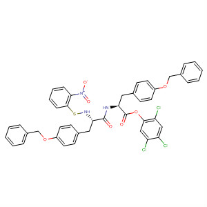 58455-38-2  L-Tyrosine,N-[N-[(2-nitrophenyl)thio]-O-(phenylmethyl)-L-tyrosyl]-O-(phenylmethyl)-,2,4,5-trichlorophenyl ester