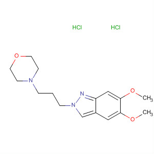 58522-47-7  2H-Indazole, 5,6-dimethoxy-2-[3-(4-morpholinyl)propyl]-,dihydrochloride