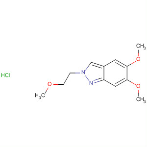 58522-51-3  2H-Indazole, 5,6-dimethoxy-2-(2-methoxyethyl)-, monohydrochloride
