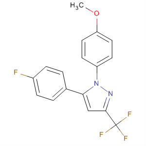 586333-30-4  1H-Pyrazole, 5-(4-fluorophenyl)-1-(4-methoxyphenyl)-3-(trifluoromethyl)-