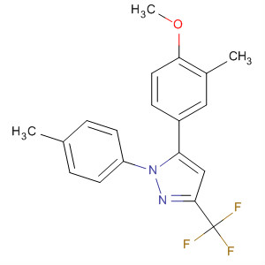 586333-51-9  1H-Pyrazole,5-(4-methoxy-3-methylphenyl)-1-(4-methylphenyl)-3-(trifluoromethyl)-