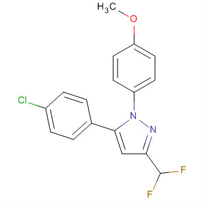 586333-53-1  1H-Pyrazole,5-(4-chlorophenyl)-3-(difluoromethyl)-1-(4-methoxyphenyl)-