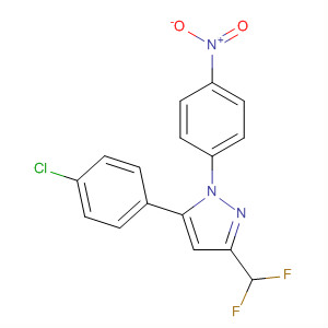 586333-57-5  1H-Pyrazole, 5-(4-chlorophenyl)-3-(difluoromethyl)-1-(4-nitrophenyl)-