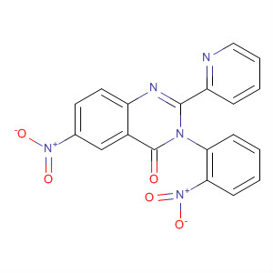 58668-47-6  4(3H)-Quinazolinone, 6-nitro-3-(2-nitrophenyl)-2-(2-pyridinyl)- 58668-47-6  4(3H)-Quinazolinone, 6-nitro-3-(2-nitrophenyl)-2-(2-pyridinyl)-
