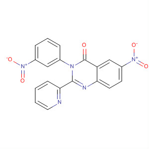 58668-48-7  4(3H)-Quinazolinone, 6-nitro-3-(3-nitrophenyl)-2-(2-pyridinyl)- 58668-48-7  4(3H)-Quinazolinone, 6-nitro-3-(3-nitrophenyl)-2-(2-pyridinyl)-