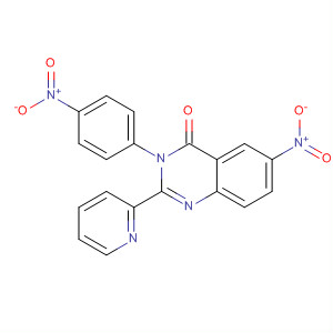 58668-49-8  4(3H)-Quinazolinone, 6-nitro-3-(4-nitrophenyl)-2-(2-pyridinyl)- 58668-49-8  4(3H)-Quinazolinone, 6-nitro-3-(4-nitrophenyl)-2-(2-pyridinyl)-