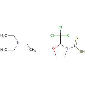 58706-70-0  3-Oxazolidinecarbodithioic acid, 2-(trichloromethyl)-, compd. withN,N-diethylethanamine (1:1)