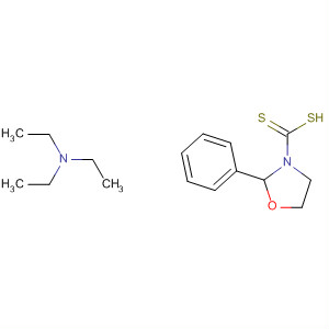 58706-72-2  3-Oxazolidinecarbodithioic acid, 2-phenyl-, compd. withN,N-diethylethanamine (1:1)