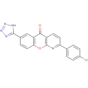 58712-72-4  5H-[1]Benzopyrano[2,3-b]pyridin-5-one,2-(4-chlorophenyl)-7-(1H-tetrazol-5-yl)-