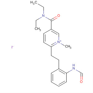 58753-80-3  Pyridinium,5-[(diethylamino)carbonyl]-2-[2-[2-(formylamino)phenyl]ethyl]-1-methyl-,iodide