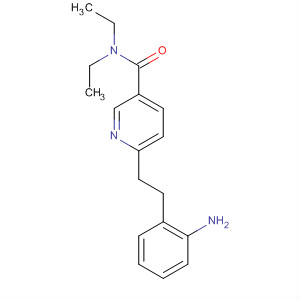 58754-51-1  3-Pyridinecarboxamide, 6-[2-(2-aminophenyl)ethyl]-N,N-diethyl-