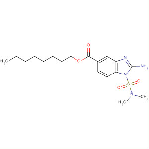 58842-93-6  1H-Benzimidazole-5-carboxylic acid,2-amino-1-[(dimethylamino)sulfonyl]-, octyl ester