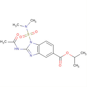 58843-06-4  1H-Benzimidazole-5-carboxylic acid,2-(acetylamino)-1-[(dimethylamino)sulfonyl]-, 1-methylethyl ester